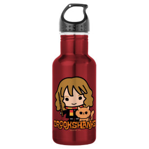 Cartoon Hermione und Crookshanks Trinkflasche