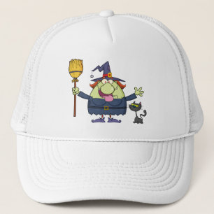 Cartoon Hexe Truckerkappe