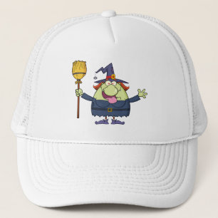 Cartoon Hexe Truckerkappe