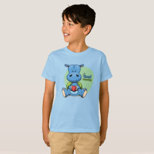 Cartoon Hippo Kinder T-Shirt