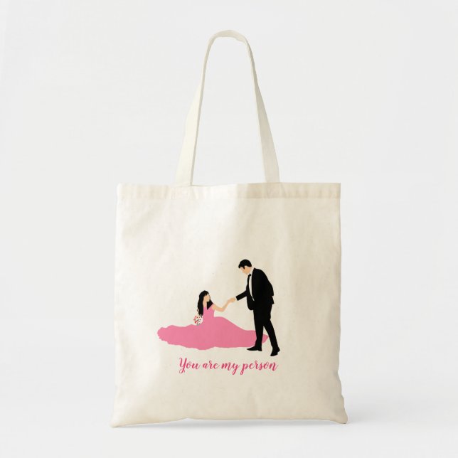 Cartoon Hochzeit Tote Tasche (Vorne)
