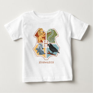 Cartoon Hogwarts Crest Baby T-shirt