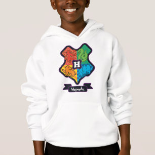 Cartoon Hogwarts Crest Hoodie