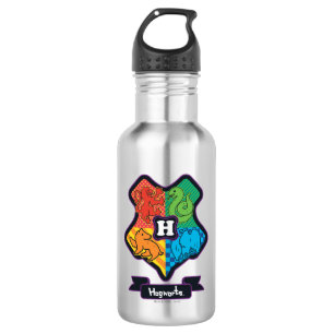 Cartoon Hogwarts Crest Trinkflasche