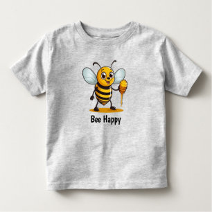 Cartoon Honey Bee Personalisiert Kleinkind T-shirt