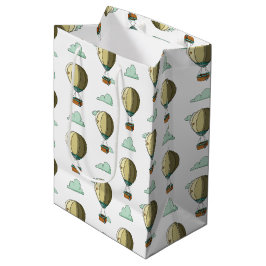 Cartoon Hot Air Ballon Neutral Baby Dusche Mittlere Geschenktüte