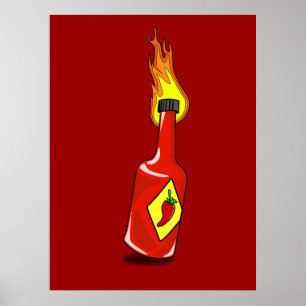 Cartoon-Hot-Sauce Poster