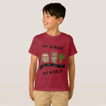 Cartoon House Road Zeichnend Kinder