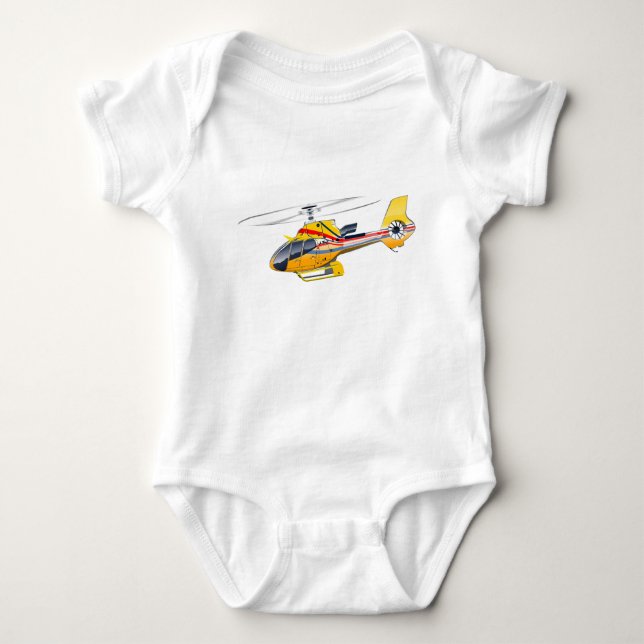 Cartoon-Hubschrauber Baby Strampler (Vorderseite)