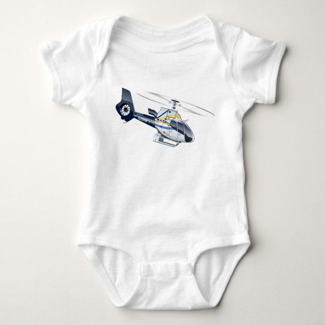Cartoon-Hubschrauber Baby Strampler (Vorderseite)