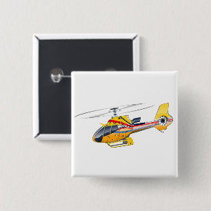 Cartoon-Hubschrauber Button
