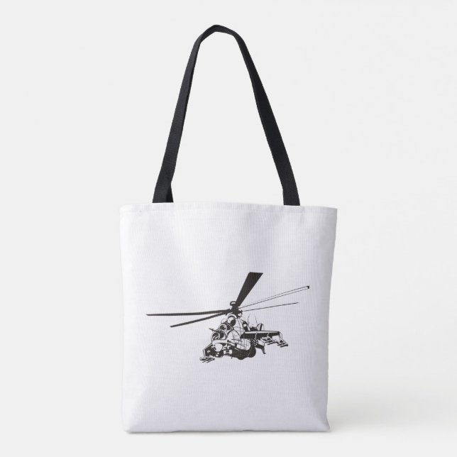 Cartoon-Hubschrauber "Hind" (Rückseite)