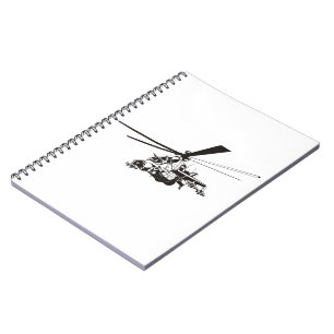 Cartoon-Hubschrauber "Hind" Notizblock
