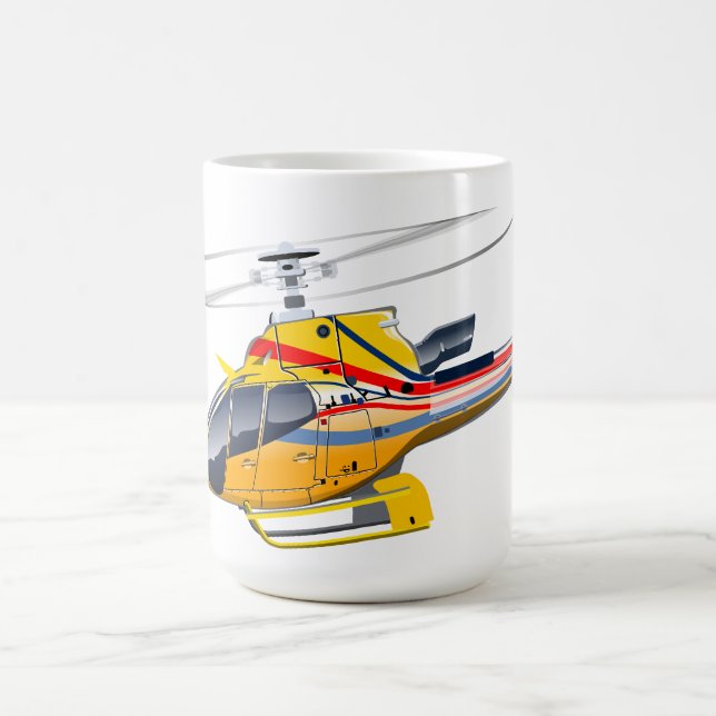 Cartoon-Hubschrauber Kaffeetasse (Mittel)