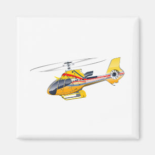 Cartoon-Hubschrauber Magnet