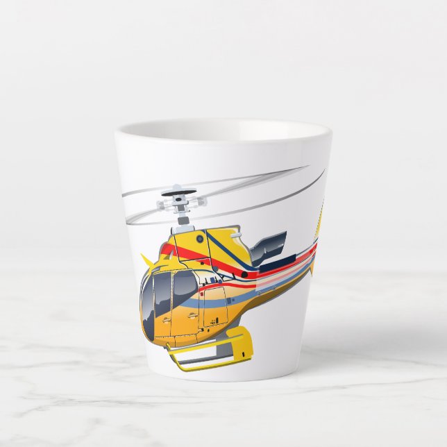 Cartoon-Hubschrauber Milchtasse (Vorderseite)