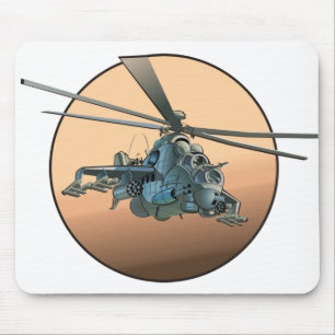 Cartoon-Hubschrauber Mousepad