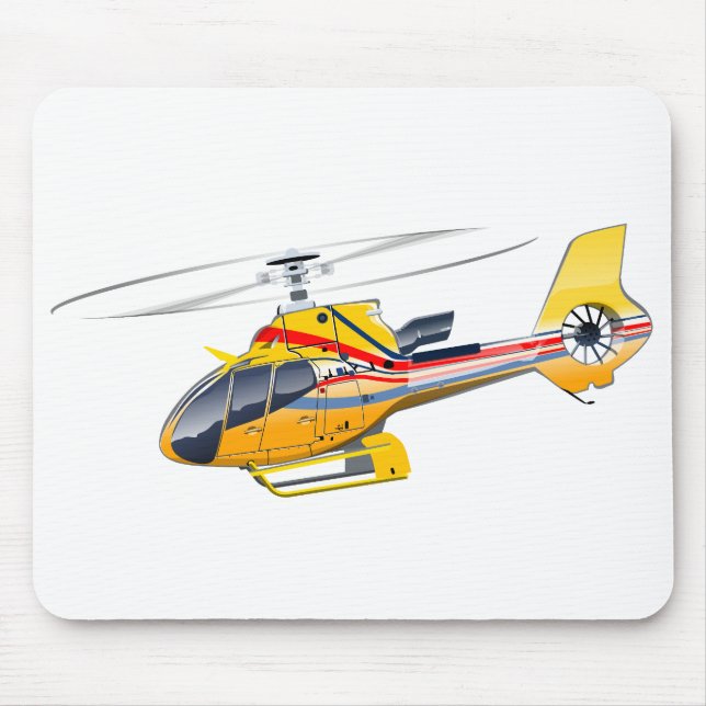 Cartoon-Hubschrauber Mousepad (Vorne)