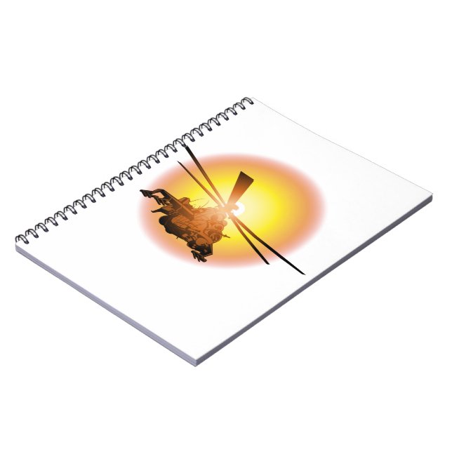 Cartoon-Hubschrauber Notizblock (Linke Seite)