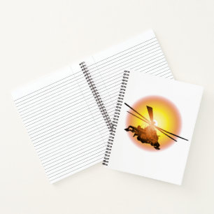 Cartoon-Hubschrauber Notizbuch
