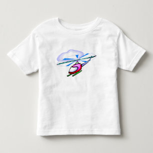 Cartoon-Hubschrauber-T-Shirt Kleinkind T-shirt