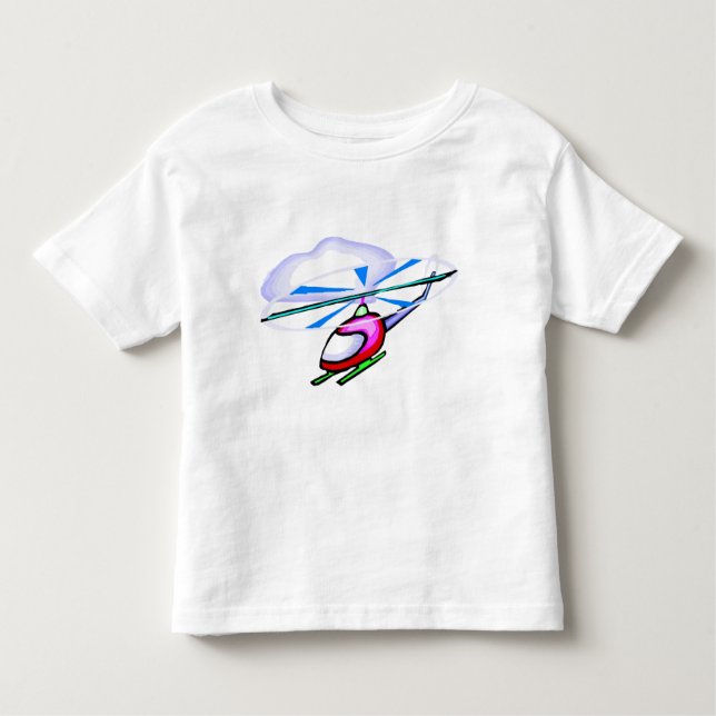 Cartoon-Hubschrauber-T-Shirt Kleinkind T-shirt (Vorderseite)