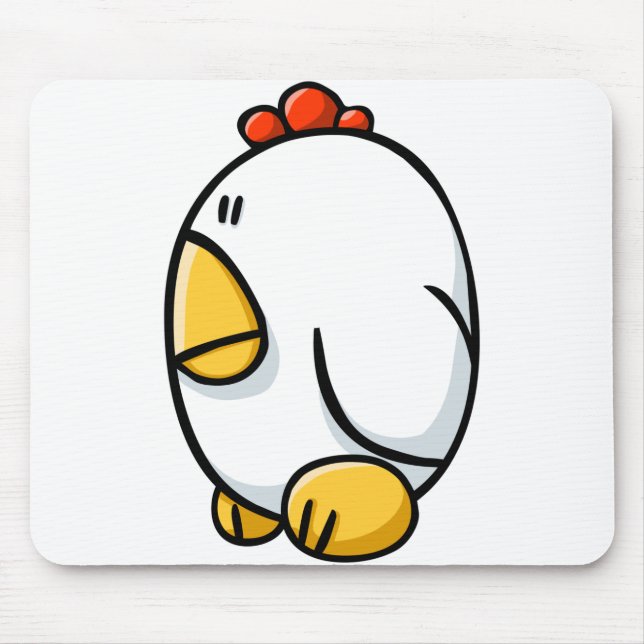Cartoon-Huhn Mousepad (Vorne)