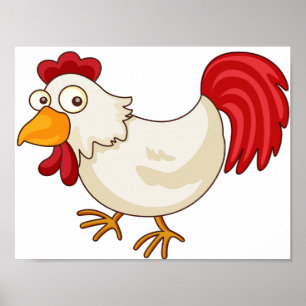 Cartoon-Huhn-Plakat Poster