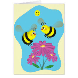 Cartoon-Hummel-Bienen