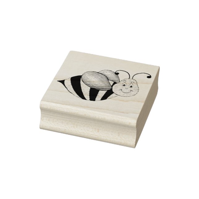 Cartoon Hummel Bienen Hummeln Insekt Briefmarke Gummistempel (Stempel)