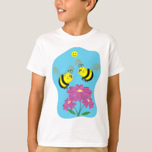Cartoon-Hummel-Bienen T-Shirt