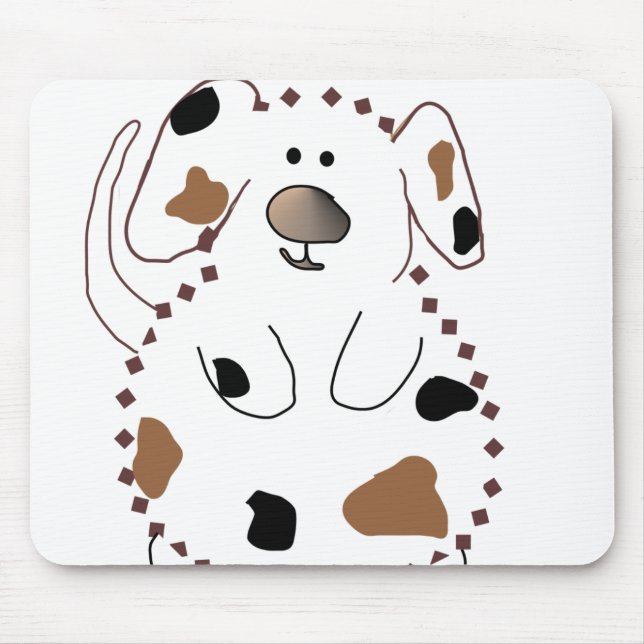 Cartoon-Hund Mousepad (Vorne)