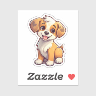 Cartoon-Hunde-Abbildung Aufkleber