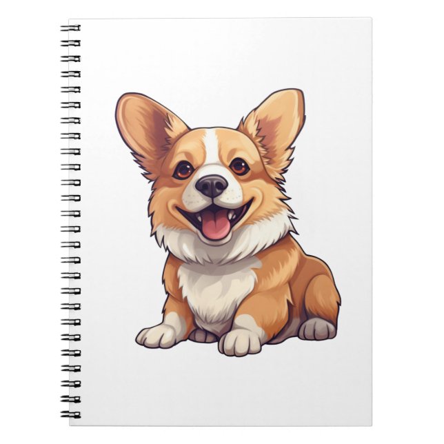 Cartoon-Hunde-Abbildung Notizblock (Vorderseite)