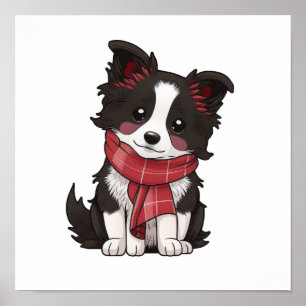 Cartoon-Hunde-Abbildung Poster
