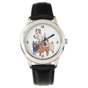 Cartoon-Hunde Armbanduhr