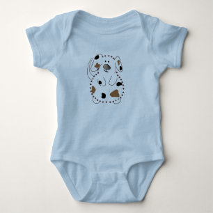 Cartoon-Hundet-shirts und -geschenke Baby Strampler