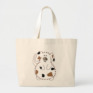 Cartoon-Hundet-shirts und -geschenke Jumbo Stoffbeutel