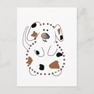 Cartoon-Hundet-shirts und -geschenke Postkarte