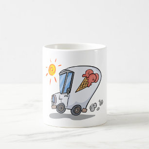 Cartoon Ice Cream Truck Spaß Sommerabend Kaffeetasse