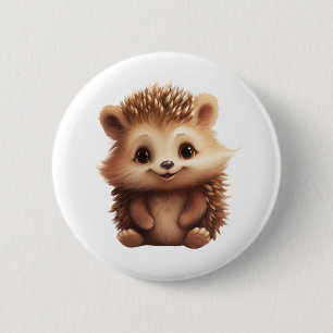 Cartoon-Igel-Abbildung Button