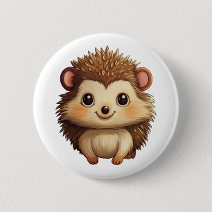 Cartoon-Igel-Abbildung Button