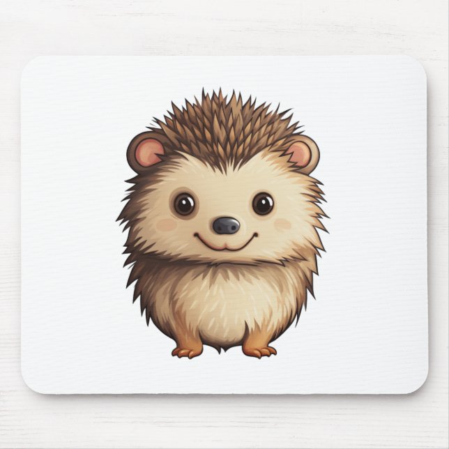 Cartoon-Igel-Abbildung Mousepad (Vorne)