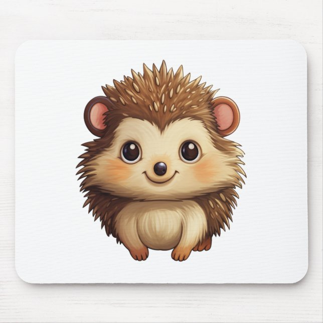 Cartoon-Igel-Abbildung Mousepad (Vorne)