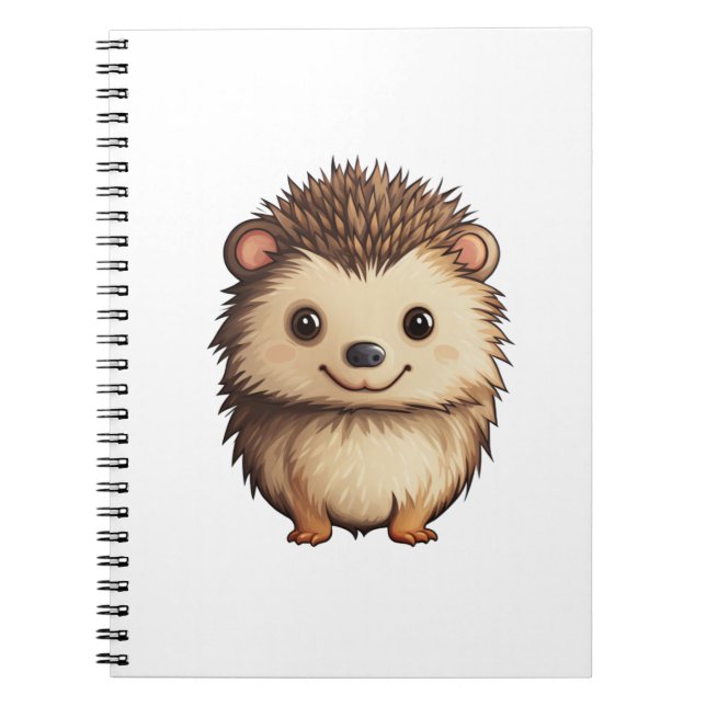 Cartoon-Igel-Abbildung Notizblock (Vorderseite)