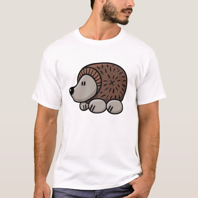 Cartoon-Igel T-Shirt (Vorderseite)