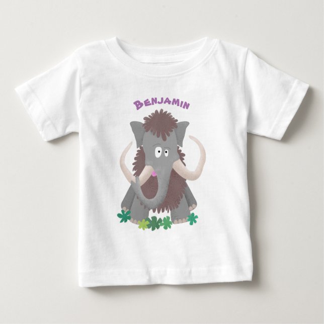 Cartoon-Illustration aus Wolle Baby T-shirt (Vorderseite)