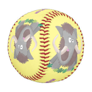 Cartoon-Illustration aus Wolle Baseball