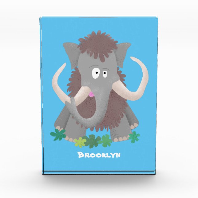 Cartoon-Illustration aus Wolle Fotoblock (Vorderseite)