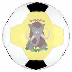 Cartoon-Illustration aus Wolle Fußball